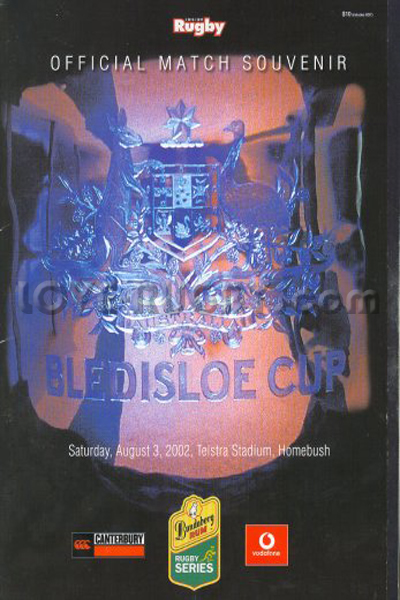 2002 Australia v New Zealand  Rugby Programme